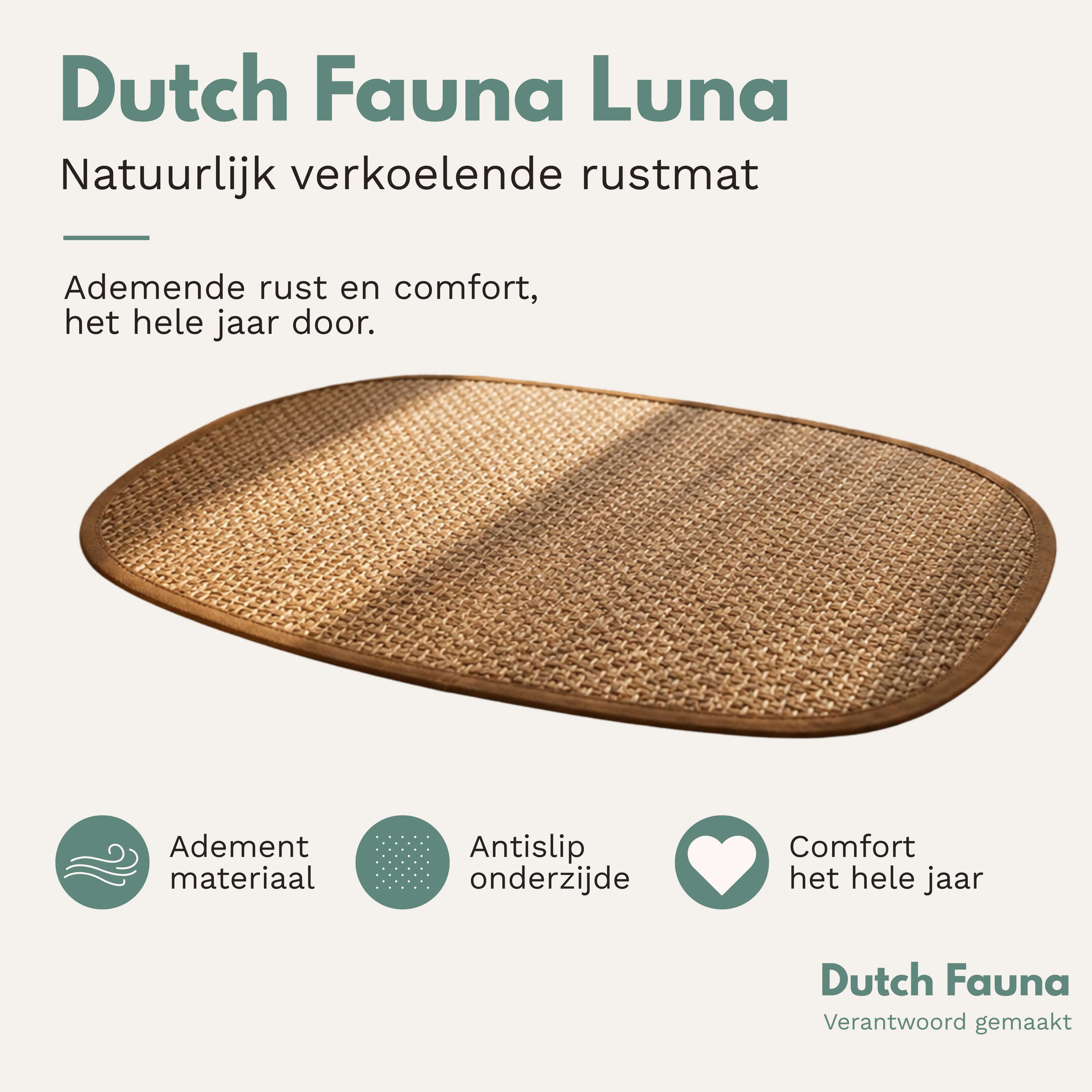 Dutch Fauna Luna Koelmat Verkoelende Hondenmat & Kattenmat XXL (62 x 97 cm)