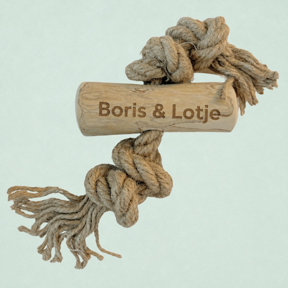 Boris & Lotje Koffieboomwortel met henneptouw M